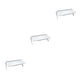 thumbnail image 1 of Wosthever Estante de pantalla Plástico portátil Fácil instalación profesional Distintivo Estante de almacenamiento de larga vida útil Blanco Blanco Pequeño 3Conjunto, 1 of 6