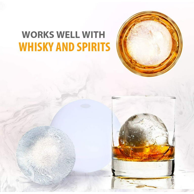  2.5 Inch Giant Ice Ball Mold - Makes Large Sphere Ice