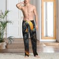 thumbnail image 2 of Susaid Full Moon Black Dragon Print Mens Pajama Pants Set Sleep & Lounge Pants, PJ Bottoms with Pockets and Button Fly-XX-Large, 2 of 6
