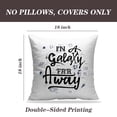 thumbnail image 2 of LALILO Throw Pillow Covers Galaxy Away Space Travel Quote Sign Banner Cushion Cover 18" x 18", 2 Pack, 2 of 6