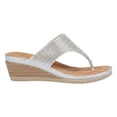 thumbnail image 3 of Cipriata Womens Sandra Sparkle Diamante Wedge Sandals, 3 of 4