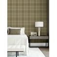 thumbnail image 2 of NextWall Café Latte Tailor Plaid Peel and Stick Wallpaper - 20.9 in. W. x 18 ft. L. Roll, 2 of 7