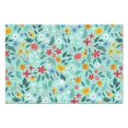 thumbnail image 2 of 4 Pieces Place Mat Linen Machine Washable Table Place Mats Hello Summer Blossom Flowers Botanical Place Mats for Dining Table Kitchen, 2 of 7