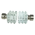 thumbnail image 2 of Meriville Lione 1-Inch Single Curtain Rod Set with Crystal Finials, Adjustable 84-120 Inches, Satin Nickel, 2 of 2