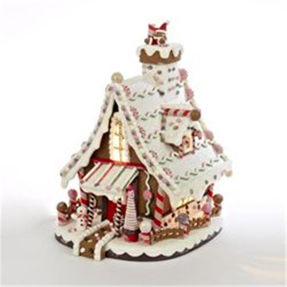 Kurt S. Adler- Inc. J3628 Kurt Adler Maison en Pain d'Épice de Noël Lumineuse 12 Pouces