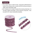 thumbnail image 4 of Uxcell 10 Yard 4mm Crystal Rhinestone Diamond Close Chain Trim Trimming Claw Cup Chain for Sewing, Crafts,Light Purple, 4 of 5