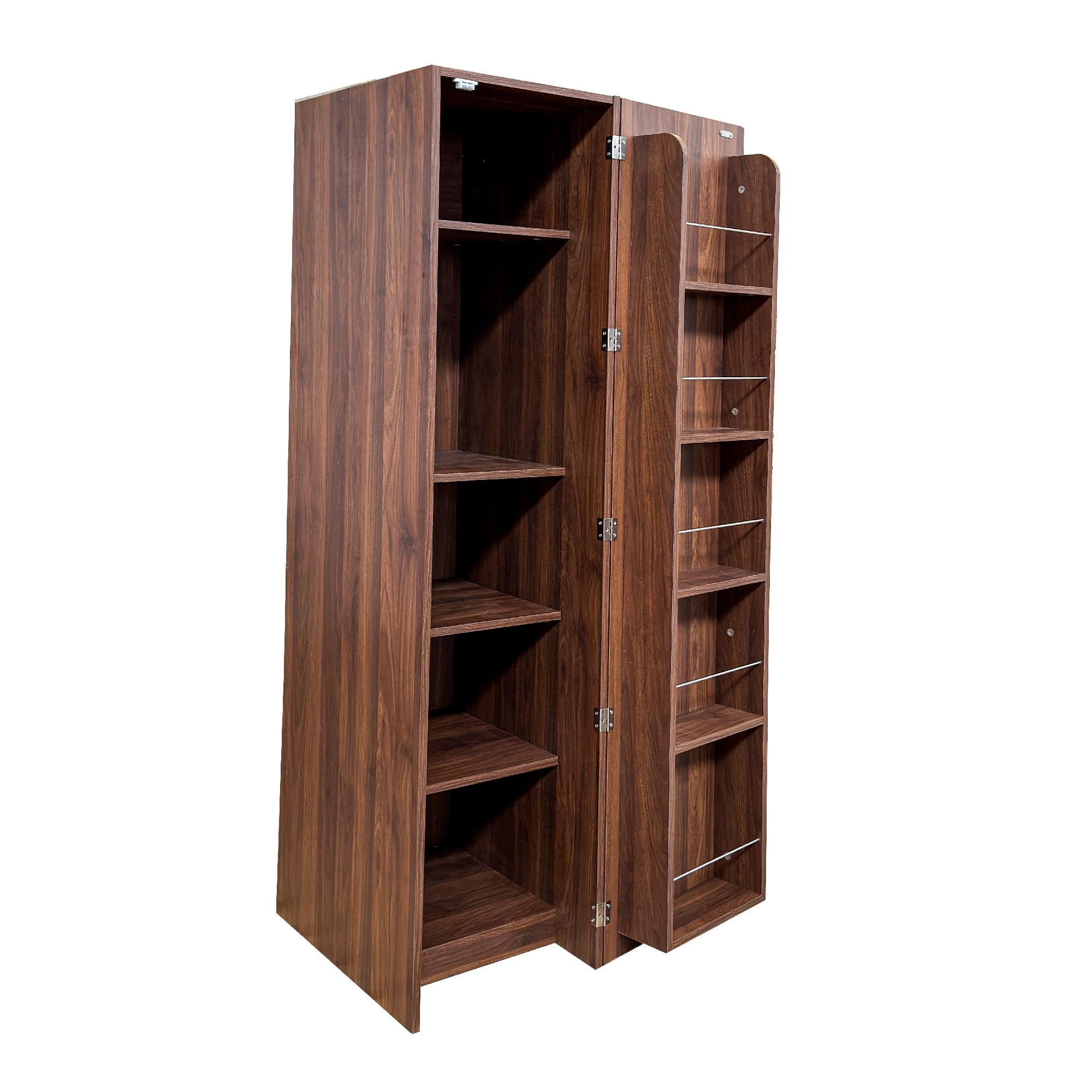 Jopath Kitchen Pantry Cabinet, Freestanding Buffet Cupboards Sideboard with Doors & Shelves, Kitchen Pantry Storage Cabinet for Kitchen Living Room and Dinning Room Walnut