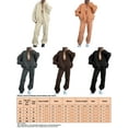 thumbnail image 3 of Innerwin Two Piece Outfit Long Sleeve Women Sweatsuits Jogging Solid Color Casual Tracksuit Sets Coffee 2XL, 3 of 3