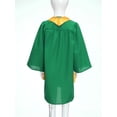 thumbnail image 3 of inlzdz Robe de Collation des Grades Unisexe pour Enfants Garçons Filles avec Pompon Doré Écharpe Simple 2025 Vert 42, 3 of 7