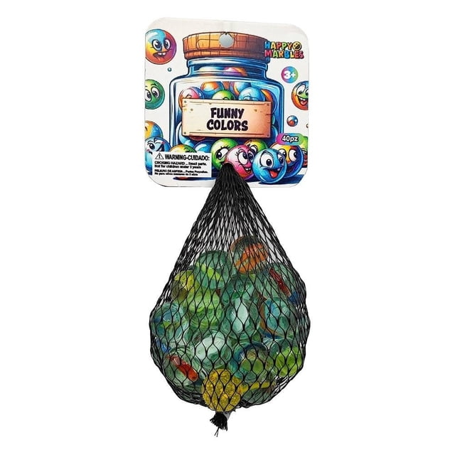Canicas Happy Marbles Funny colors 40 piezas