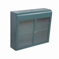 thumbnail image 6 of 2-Door Wall-Mounted Metal Storage Cabinet with Tempered Glass Doors & Shelves for Bathroom, Kitchen, Living Room & Office   WL, 6 of 13