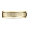 thumbnail image 5 of Benchmark� 14k Gold 7mm Comfort-fit Satin-finished High Polished Beveled Edge Carved Design Wedding Band Ring, 5 of 9