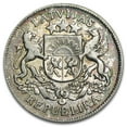 thumbnail image 1 of (1925-1926) Latvia Silver 2 Lati XF, 1 of 2