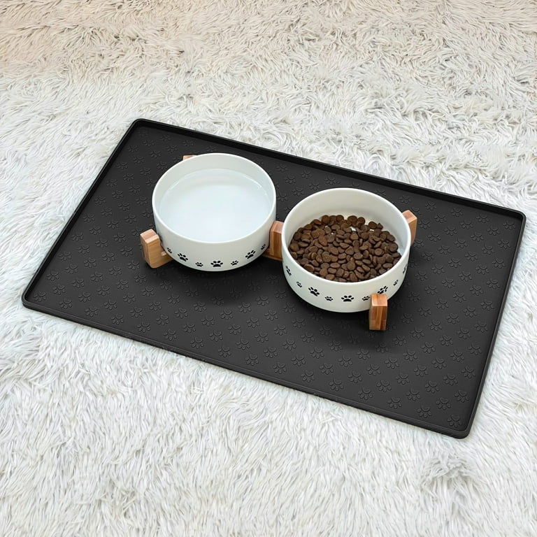 Silicone Pet Placemat Dog Food Mat Cats Bowl Pad Pet Feeding Mats Prevent  Food and Water
