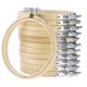 thumbnail image 2 of Juego de aros redondos de madera para bordar, 12 piezas, 8cm, círculo ajustable, punto de cruz, anillo, herramienta de costura, 2 of 7