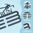 thumbnail image 3 of Triathlon Medal Hanger Display Running Swim Bike Competition Medal Holder Iron Sports Medals Display Iron Medal Hook Medal Wall Hanging Athlete Gift for Runner, 3 of 9