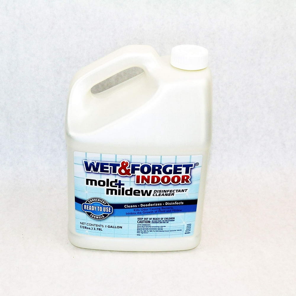 Wet and 00036 1 Gallon Indoor Mold and Mildew Cleaner/Deodorizer