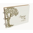 thumbnail image 7 of Darling Souvenir Personalized Engraved Laser Cut Wedding Guest Book Wooden Cover Sign-in Book Registry Guestbook Scrapbook-Z6, 7 of 7