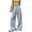 239#Blue, variant on Womens Striped Wide Leg Palazzo Pants High Waisted Elastic Drawstring Casual Lounge Trousers with Pockets Green S