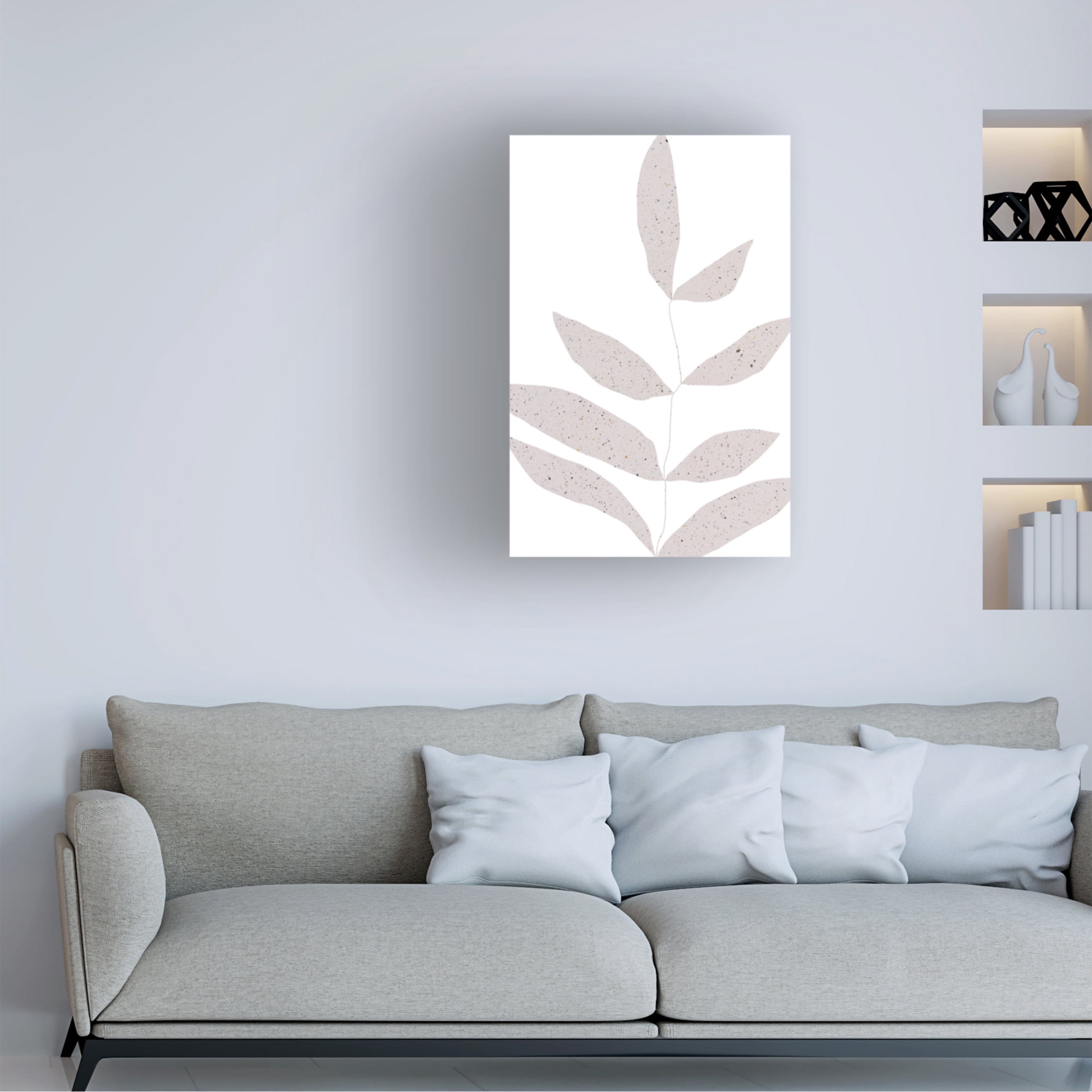 Trademark Fine Art uplusmestudio Delicate Leaves Canvas Wall Art