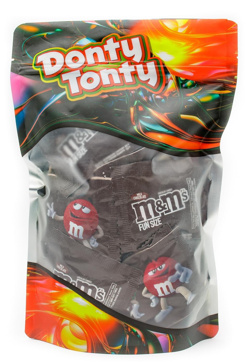 M&M'S Milk Chocolate Bundle 3 lb – Bulk Candy in Resealable Bag, M&Ms Individual Fun Size Packs (72 Pieces)