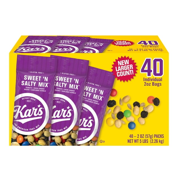 Kar's Sweet 'n Salty Mix (2 Ounce, 40 Count)