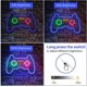 thumbnail image 3 of Letreros de neón con control de gamepad: decoración de pared con LED regulable para sala de estar, dormitorio y sala de juegos. Regalo perfecto para niños, niñas y adolescentes., 3 of 8