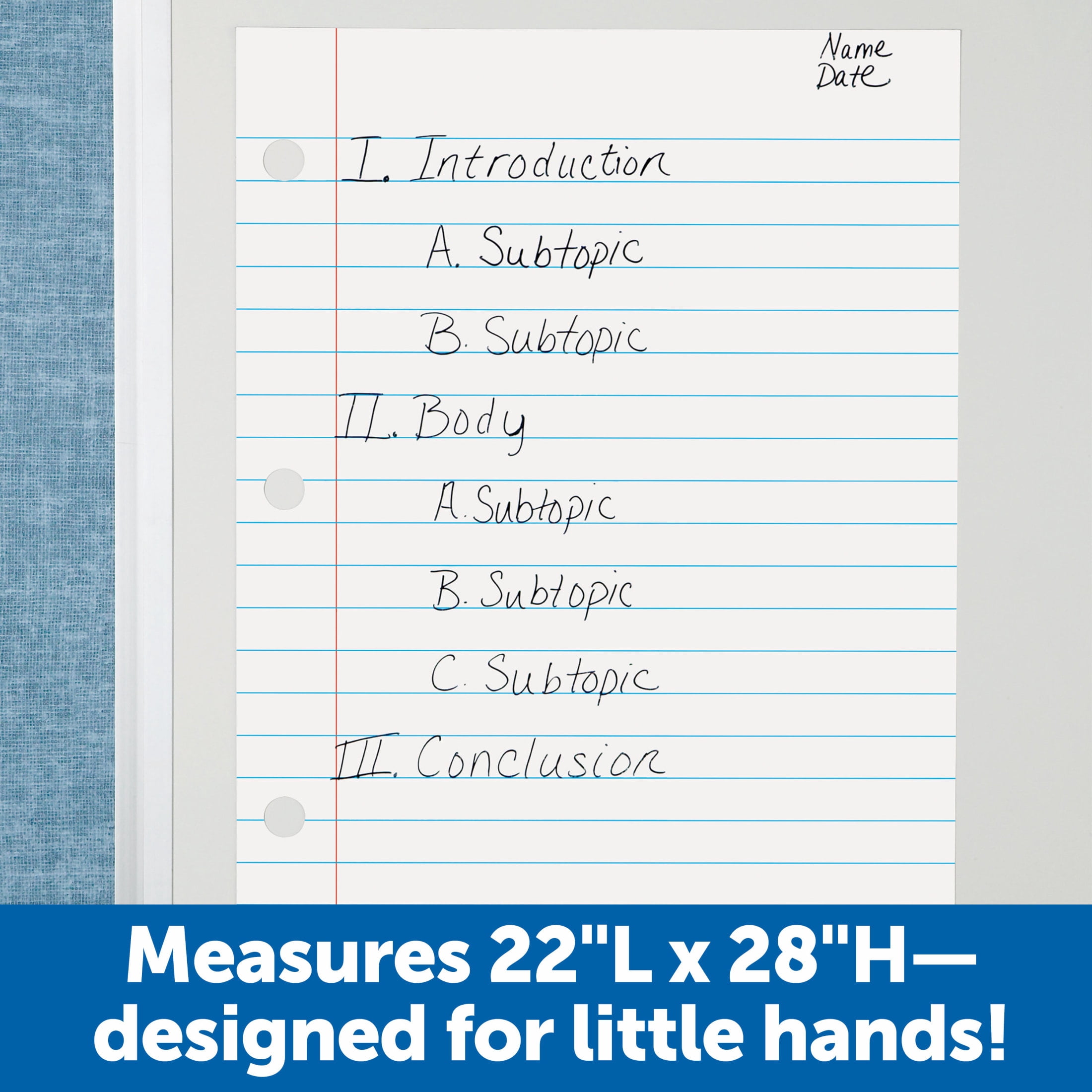 Learning Resources Giant Sized Magnetic Notebook Paper,   Writing Skills, Handwriting Practice
