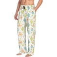 thumbnail image 3 of Kdxio Snake And Cactus Print Men's Sleep Pajama Pant Lounge Pants with Pockets, 3 of 8