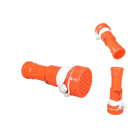 Pactrade Marine Boat Horn Safety Blaster Orange ABS Plastic Float 115DB Loudness