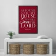 thumbnail image 3 of IDEA4WALL Framed Canvas Print Faith-Inspired As for Me and My House, We Will Serve the Lord Illustrations Wall Art Contemporary Relax/Calm for Living Room, Bedroom, Office - 16"x24" BLACK, 3 of 5