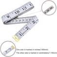 thumbnail image 2 of LYCAQL Soft Tape Measure Double Scale Body Sewing Flexible Ruler for Weight Loss Medical Body Measurement Sewing Tailor Craft Ruler, Has Centimetre Scale on Reverse Side 60-inchï¼Whiteï¼, 2 of 5
