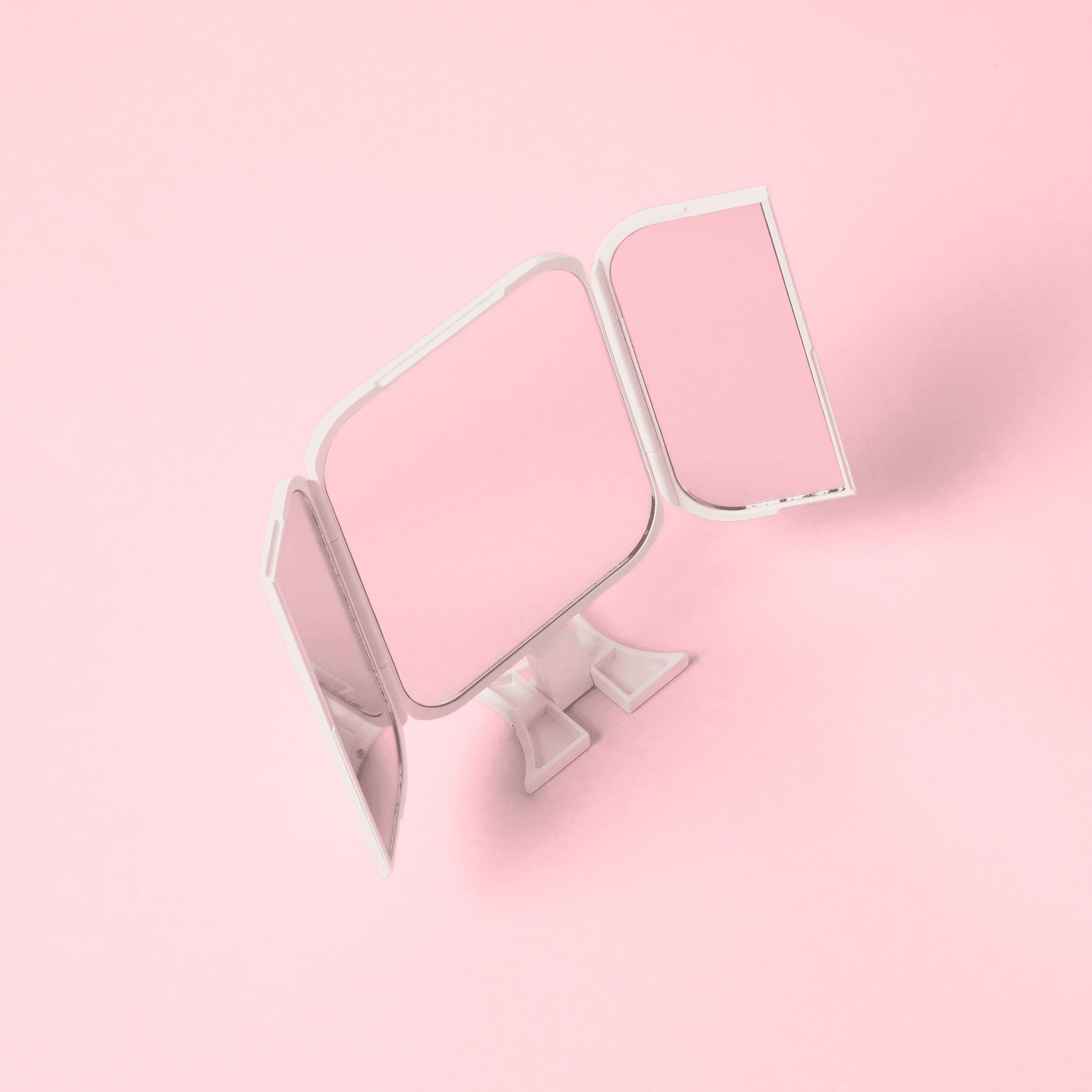 Miroir de poche à 3 voies Danielle Creations, blanc Danielle Creations Miroir à main 3 directions, Blanc