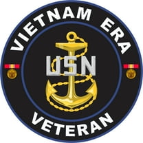 3.8 Inch United States Navy Vietnam Era Veteran Decal