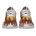 thumbnail image 5 of Horse Patriotic American flag Print Sneakers Lightweight Comfortable Running Shoes for Men Women White Size 4, 5 of 7