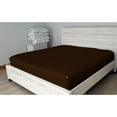 thumbnail image 4 of DNG Creations Solid Chocolate Colour 6 Piece Zipper Sheet Set - Include (1 Fitted Sheet Base, 2 Sheet has Zipper, 1 Flat Sheet And 2 Pillowcase) 800 Threads Count ( King - Size ), 4 of 7