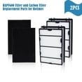 thumbnail image 2 of HAPF600 HEPA Filter Replacement Compatible with Holmes Air Purifier HAPF600 HAPF8650 HAP615 HAP625 HAP650, 2 Filter Replacement &2 Carbon P, 2 of 8