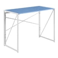 thumbnail image 3 of Convenience Concepts Adult 29.50 inches Tall Xtra Folding Desk, Blue/White, 3 of 6