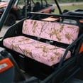 thumbnail image 3 of XYZCANDO Pink Camo Hunting Seat Cover for UTV 2 Pieces Full Back UTV Seat Covers Compatible with Kawasaki Mule 3010 All-Season Protection Seats Accessory Parts Washable, 3 of 7