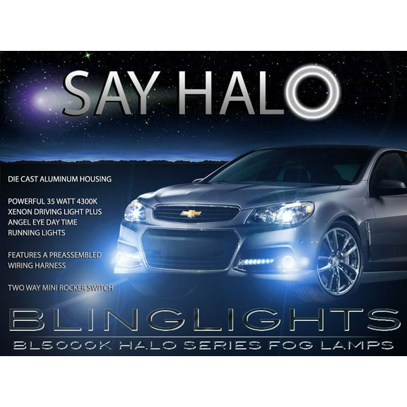 2014 2015 Chevy SS Halo Fog Lamp Driving Light Kit Angel Eye