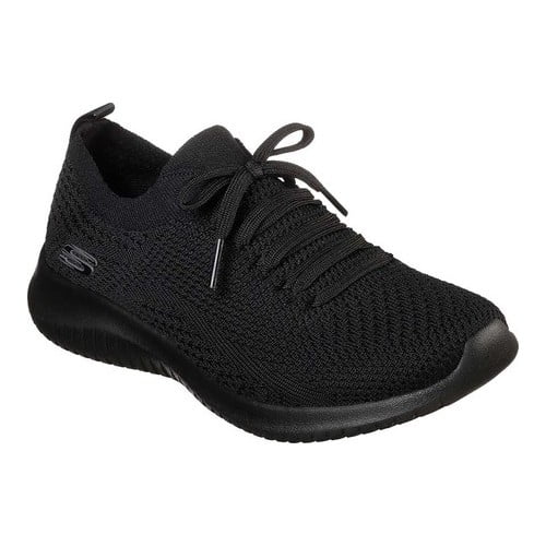 Watt løbetur Medicinsk malpractice Skechers Women's Ultra Flex - Statements Sneaker, Black/Black, 6.5 W US -  Walmart.com