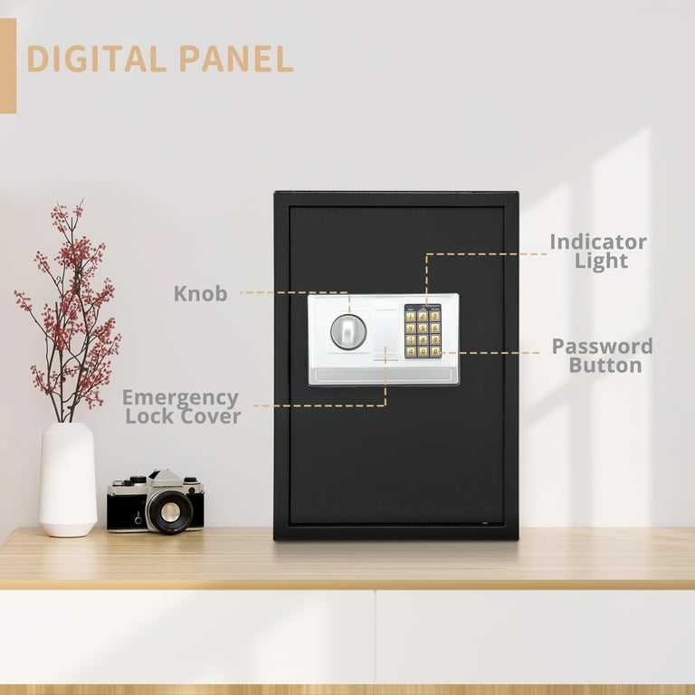 Ktaxon Durable Digital Electronic Safe Box Keypad Lock Home Office Hotel Safety, Black Ktaxon Durable Digital Electronic Safe Box Keypad Lock Home Office Hotel Safety, Black