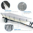 thumbnail image 4 of LABLT 210D Marine Grade Boat Cover- Water Proof Heavy Duty Trailerable Replacement for Jon Boat, 4 of 5