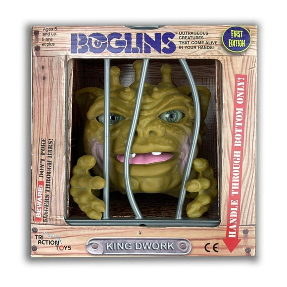 Figura coleccionable Boglins King Dwork de 20 cm con piel elástica