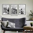 thumbnail image 2 of FCCUYE Set of 3 Trendy Newspaper Canvas Wall Art, Funky Do It for The Plot Wall Art, Vintage Black and White Coastal Cowgirl Posters, Preppy College Dorm Apartment Wall Decor 8x12in Und, 2 of 7