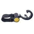 thumbnail image 2 of Baby Pram Hanger Stroller Bag Hooks 360 Rotatable Hook With Velcro Strap(4pcs, Yellow), 2 of 5