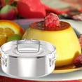 thumbnail image 4 of Flan Pan Flaneras Mold, Stainless Steel Flan Mold with Lid, 4 of 5