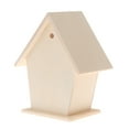 thumbnail image 4 of XISAOK Wooden Bird House for Outside to Paint Handmade Nest Birdhouse with Perch, 4 of 10