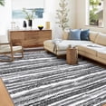 thumbnail image 2 of CAROMIO Area Rug Boho Rug Machine Washable Rug Anti-Slip Backing Rugs Geometric Bohemia Area Rug, 5' x 7' Gray, 2 of 6