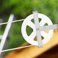 thumbnail image 2 of Dytern washing line pulley Clothes Hanging Strap Pulley Laundry Line Pulley Clothes Lines Pulley Clothing Hanging Rope Pulley,5.98"X5.98"X1.26", 2 of 11
